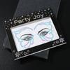 Calcomanías de Tatuajes Temporales Transfronterizos con Calcomanías para Cejas sin Pegamento, Calcomanías para Ojos, Calcomanías Faciales para la Frente, Calcomanías Autoadhesivas de Resina para Maquillaje de Ojos de Mariposa
