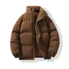 Comercio Exterior AliExpress Nueva Ropa de Invierno Gruesa Cálida de Color Sólido Casual con Cuello para Hombre y Mujer para Pareja