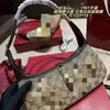 Bolso de cadena transfronterizo nuevo, bolso de axila, bolso de media luna con estampado de luna y letras, bolso de hombro y bandolera versátil estilo europeo y americano