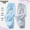 Calça Infantil Desenho Verão Estilo Fino 2024 Nova Calça Fresca Calça Anti-Mosquito Estilo Verão