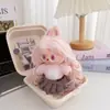 Conjunto de ropa para muñeca Labubu de barbería vintage, compatible con la 1ª, 2ª y 3ª generación de Labubu, incluye falda plisada de repuesto