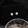 Nuevos Pendientes de Perla Estilo Coreano Pendientes Versátiles de Personalidad de Influencer de Moda Pendientes Redondos de Perla Accesorios para Orejas de Tiktok