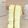Banda Elástica de Punto con Volantes de un Solo Color Accesorio para el Cabello Ropa Interior para Mujer Traje de Baño Malla Transpirable Ropa para Bebé Lazo Elástico