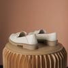 Zapatos Planos de Piel Suave para Mujer en Otoño, Mocasines Transpirables y Cómodos, Nuevos Zapatos Pequeños de Piel JK 2025, Zapatos de Mujer de Moda y Versátiles con Suela Suave