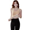 Chaleco Térmico de Bolsillo Doble para Otoño e Invierno para Montar en Motocicleta y Bicicleta Eléctrica, Fitness, Protección Abdominal, Ropa Interior Térmica para Espalda para Mujeres, Forrado de Felpa