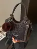Bolso de Mano Estampado de Leopardo para Mujer 2025 Nuevo de Moda Otoño Invierno Nicho Lujo Ligero Tacto de Alta Gama Bolso de Mano Bolso de Hombro Bolso Cruzado Tipo Cubo