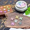 Nuevas Cuentas Redondas con Chispas Doradas de Acrílico Corazón Hechas a Mano DIY Pasador Pasador Material Accesorios para Tocados Diadema Venta al por Mayor