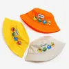 Sombreros de Pescador de Dibujos Animados de Primavera y Otoño para Niños y Niñas, Sombreros Lindos Transpirables con Protección Solar, Moda Estilo Coreano