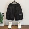 Shorts Cargo Infantil Meninos Verão 2025 Novos Shorts de Algodão de Comprimento Médio Calças Cinco Pontos para Crianças Pequenas e Meninos Calças da Moda