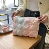 Nuevo Neceser Coreano Plegado Nube, Bolso de Mano de Gradiente Arcoíris de Alta Gama, Neceser de Gran Capacidad para Salidas