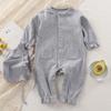 Macacão de Bebê Chapéu de Sol Algodão de Alta Elasticidade Roupa de Ar Condicionado para Bebê Menina Pijama Infantil Fofo e Respirável