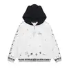 Sudadera con estampado de notas musicales estilo americano con orejas para mujer, nueva colección otoño 2026, diseño versátil casual holgado, chaqueta