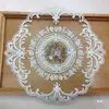 Mantel individual de encaje francés, Mantel de encaje, Mantel redondo calado bordado, Accesorio para fotografía, Cubierta grande a prueba de polvo para mesa de centro