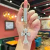 Llavero de Cruz Chrome Hearts Cromado con Incrustaciones Completas de Diamantes, Famoso en Internet, Colgante Creativo Hecho a Mano para Bolso con Pedrería
