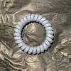 Goma para el pelo de cordón de teléfono de fresa y coco para niña, Elegante, Sin marca, No aprieta, Alta elasticidad, Duradera, para mujeres