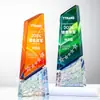 Creativo Nuevo Colorido Empalmado Cristal Trofeo Empresa Empleado Destacado Accesible Lujo Gama Alta Premio Conmemorativo Trofeo