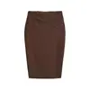 Falda coreana de mujer de cintura alta con abertura trasera anti-exposición para otoño e invierno, nueva falda bodycon ajustada con empalme tridimensional