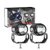 Venta caliente transfronteriza COB luz alta y baja una pequeña lente de pistola de acero foco foco motocicleta eléctrica foco modificado para coche