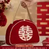 Bolsa de mano para boda, bolsa de regalo, recuerdos, sobres rojos especiales bordados en terciopelo para los novios, colección completa de artículos para bodas