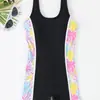2026 Nuevo Modelo Aliexpress Estilo Europeo y Americano Traje de Baño de una Pieza sin Mangas Estampado para Niñas Jóvenes, Adecuado para Aguas Termales y Playa Traje de Baño Infantil