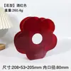Florero de Acrílico Transparente de Gama Alta Adorno de Decoración de Escritorio Arreglo Floral para Sala de Estar Flores Cultivadas en Agua Florero Transparente de Colores