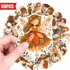 Compra transfronteriza directa de 50 pegatinas de hadas con temática de bosque, decoraciones lindas y infantiles para cajas de cuentos de hadas y arte de garabatos