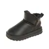 Botas de Nieve para Niños Invierno Nuevo Estilo Unisex Niños Más Terciopelo Cálido Botas de Algodón Antideslizante Suela Suave Zapatos para Niños Niños Grandes Protección contra el Frío Zapatos de Algodón