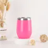 Copo Popular Transfronteiriço Casca de Ovo 12oz Aço Inoxidável 304 Copo Térmico Camada Dupla a Vácuo Copo de Barriga Grande Mini Compacto Copo de Água