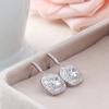 Brincos Europeus e Americanos Simples Atmosféricos Versáteis Cristal Deslumbrante Zircônia AAA Cravejada Elegantes Femininos Socialite Brincos de Luxo Leve