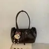 Bolsa de Axila Transfronteiriça 2025 Novo Estilo para Mulheres, Bolsa de Ombro com Textura de Moda Retrô Fofa e Tendência, Bolsa Feminina para o Dia a Dia