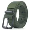 Cinturón de Lona de Nylon para Hombre con Hebilla de Pin Porosa Cinturón para Estudiantes Jóvenes Casual Exterior Cinturón de Entrenamiento Militar Artículos de Uso Diario