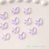 Decoraciones de Mariposa de Cristal Grandes y Pequeñas para Uñas Tendencia Súper Brillantes Coloridas Planas Mini Mariposas Pedrería para Uñas