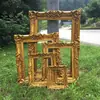 Moldura de Foto Estilo Europeu Retrô Moldura de Adereço para Cena de Casamento Moldura de Decoração de Casamento de Plástico Moldura para Foto de Vestido de Noiva Ornamento