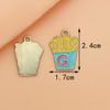 Fabricante de Acessórios para Joias DIY Estilo Lanche, Fábrica de Joias DIY Artesanais de Liga Metálica em Estoque, Acessórios para Joias DIY com Gotejamento de Óleo