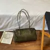 Bolsa Grande de Nova Moda Super Quente para Mulheres Versátil de Ombro Único Elegante Couro Encerado Oleado Moda Casual Outono/Inverno 2026