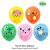 Conjunto de Balões Tema Pikachu Festa de Aniversário Balões Decorativos Pokemon Balões de Látex Pokemon 12 polegadas
