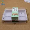 Caja de embalaje Snow Mei Niang, hojaldre de carne, hilo de Beckham, yema de huevo, pastel de piña transparente ultraalta, caja de pastelería al por mayor