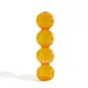 Venta al por mayor, candelabro creativo de vidrio de colores retro, candelabro de lujo para decoración de mesita de noche, vela, accesorios para cenas