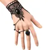 Nueva Reina de Fiesta Piedra Preciosa Gargantilla Ancha Collar de Encaje Negro Accesorios para Vestido Qinuo Pulsera Venta Caliente Mayoreo