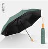 Guarda-chuva Feminino Ensolarado e Chuvoso Duplo-Uso I Dobrável Borracha Preta Guarda-sol Protetor Solar Proteção UV Feminino Estudante Guarda-sol Guarda-chuva Faixa Reflexiva