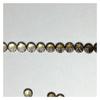 Cristal Ahumado Natural Cristal de Té Natural 4MM Redondo Joyería Facetada con Superficie de Anillo Cortada a Máquina