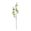 Orquídea de 2 hastes, pequena flor artificial floral para decoração de sala de estar e mesa de jantar, ornamento floral, adereço de foto, decoração de mesa