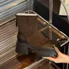 Botas Martin Retro Cálidas de Terciopelo Plus Invierno 2026 para Mujer Estilo Británico Aumentadoras de Altura Suela Gruesa Antideslizantes Zapatos de Moda