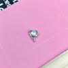 Pequeño Vidrio Diamante Rosa Forma de Corazón Aleación Accesorios de Joyería DIY Accesorios para el Cabello Ropa Funda para Teléfono Móvil Materiales Hechos a Mano