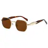 Nuevas Gafas de Sol Poligonales Metálicas para Conducir Transfronterizas 2026 para Hombres y Mujeres, Gafas de Sol Retro de Gama Alta con Montura Pequeña Anti-UV
