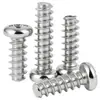 Parafuso autoatarraxante de aço inoxidável 304 cabeça redonda PB cauda chata cruzada parafuso autoatarraxante cabeça chata M2/M2.3/M3/M4/M5