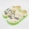 Nuevos Zuecos Versátiles de Dibujos Animados Husky a Juego de Doble Color para Hombre y Mujer para Exterior, Chanclas Planas Antideslizantes, Sandalias de Moda