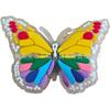 Novos sapatos luminosos personalizados flor sapato fivela buraco sapatos acessórios decorativos fluorescentes série borboleta