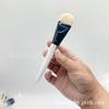 Novo Pincel para Base Super Fino Alargado Língua Corretivo sem Marcas Não Absorve o Pó Cabeça Plana Cerdas Macias Ferramenta de Beleza Cabo de Tinta