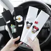 Suministros para coche caricatura funda para cinturón de seguridad cubierta protectora para hombro de seguridad alargada para hombres y mujeres lindo traje de decoración de coche Decoración interior